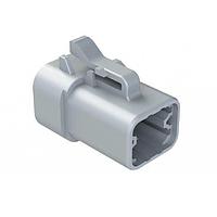 Amphenol SINE Systems ATP06-4S-SR02 Connectors 4 POS PLUG SOCKET GREY