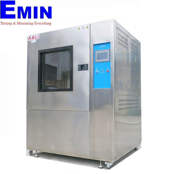 Sand and dust test chamber used for environmental testing and inspection