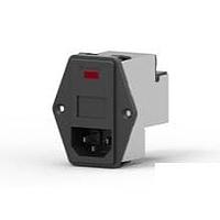 Corcom - TE Connectivity PE000DSXB Inlets 10A DUAL FUSE HORIZONTAL MOUNT