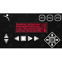 Matrix Orbital BLK204A-BK-R PC Bay Inserts, LCD Characters 20x4 Red Txt Blk B/G Key w/ Mnt Bk Brkt