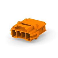 AMP Connectors - TE Connectivity 8-2232263-4 Heavy Duty Power Connectors 1x4 cap Hsng panel mount Key D ora