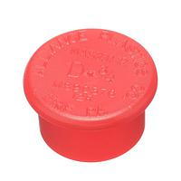 Essentra Components D3/4A Accessories FLANGED CAP - CONNECTOR:LDPE RED