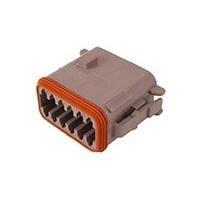 DEUTSCH - TE Connectivity DT06-12SD-CE06 12-Way 12P DT PLG ASM KEY D E SEAL ENH RET