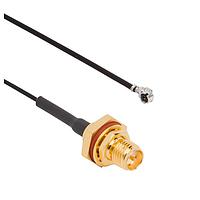 Amphenol RF 336312-12-0150 RF Cable Assemblies SMA Jack-AMC RA Plug 113mm Cable, 150mm