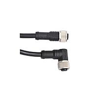 Amphenol LTW MSAP03FL-SAPFR-SD003 Sensor Cables / Actuator Cables M12 Circular Metric Connector, A Code, Plastic, 4A, 03 pins, Female Connector, Female Contact, Straight-to-Right Angle, Screw Thread, Overmolded Double Ended, Length 3000mm, IP68 / IP69K