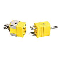 OMEGA CAIN-116G-24-DUAL Dual Element Thermocouple Probes with Standard Size Connectors (Thermocouple, K, 920 °C)