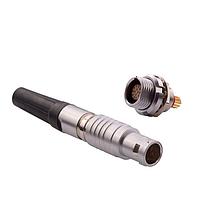 NorComp 821B006-203RF01 Connectors 1B 6P FML PNL MNT FIXED FRONT NUT