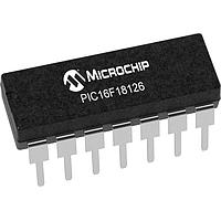 Microchip Technology PIC16F18126-I/P MCUs 28KB Flash, 512B RAM, 128B EEPROM, 12b Diff. ADCC, 2x16-bit dual PWM