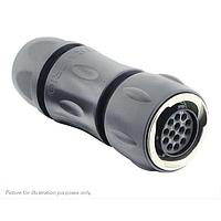 Eaton Souriau-Sunbank UTGX6JC12E14S Plugs Plug, with cable gland backshell, with 14 female solder contacts, IP68/69K in unmated conditions