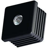 Essentra Components 498597 Conduit Fittings & Accessories 50X50mm SQUARE GLIDE w/12 THREADED INSRT 1.0-1.5mm