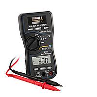 PCE LT 15 Lan-Tester with Multimeter (750VAC, 1000VDC, 4 MΩ)