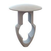 Essentra Components 27KY2500250 Keyhole Rivet Keyhole Rivet, .250 Hole, .250 Panel Thk