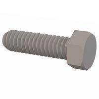 Essentra Components 012520H087 Cap Screw Hex Unslotted Bolt, 1/4-20 Thread, 7/8 Lg