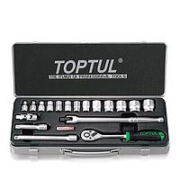 TOPTUL GCAD1805 3/8" DR. Socket Set (18pcs; 6PT)