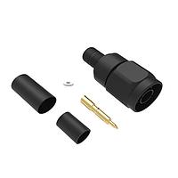 Amphenol RF 082-6642-BC Connectors N     ST CBL-PLG F/H CRM BLCK