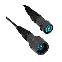 Bulgin PXF6054BAB Fiber Optic Cable Assemblies Flex fiber connector 10M OM1
