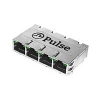 Pulse Electronics JX1N-0033NL Modular 1X4 TAB UP W/LED'S PoE+