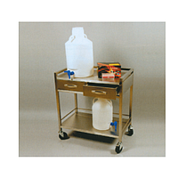 SciLab SL.Car7034 Stainless-steel Cart (2×Drawer & 2×Shelves, 90×45×h90cm)