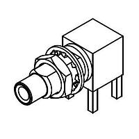 Radiall 1110-7511-000 PCB Receptacles SMC / RIGHT ANGLE JACK RECEPTACLE MALE NICKEL