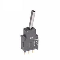 NKK Switches A12EP Process Sealed Subminiature Toggles SPDT ON-ON .394 FLAT STRAIGHT PC .4VA