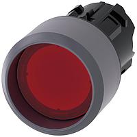 SIEMENS 3SU10310CB200AA0 Flat Button ILLUMINATED PUSHBUTTON. RED