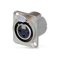 NEUTRIK NC6FSD-L-B-1 XLR Connectors 6P F RECEPT DL1 SER SODER CUPS BLK/GOLD