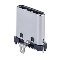 Same Sky (formerly CUI Devices) UP32-C-V-G-TH-P24-TR USB Type C Type C, 3.2, Vertical, Gold Plated 3u, Through Hole, 9.0mm, 24 pin, T&R