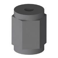 Essentra Components HNSM3-20-5.5-1 Hex Standoff,Thrd Fem/Fem,Blk,20MM Spc