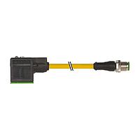 Murrelektronik 7000-40881-0160300 Sensor Cables / Actuator Cables M12 MALE 0 / MSUD VALVE PLUG FORM A 18MM, PVC 3X0.75 YELLOW, 3m