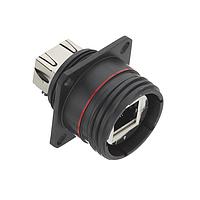 Amphenol Socapex RJFTV62B1ZN Adapters RJFTV Field CAT6 THRD'D SQ FL B CODING, BZN Plating