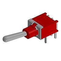 Mountain Switch 108-2AS1T1609-EVX Toggle Switches SPDT ON-ON RT ANG PC