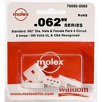 Molex 76650-0065 Kits .062 Connector Kit Pnl Mnt Plug Recp 4P