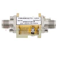 Fairview FMAM3273 7 GHz to 17 GHz, Medium Power Broadband Amplifier with 14 dBm, 22 dB Gain and SMA