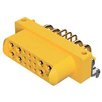 Amphenol Positronic GFSH89F47LN Connectors Mixed Density Power Connector,8 size 16 and 9 size 22 contacts,Socket (Female),Right Angle Solder - High Conductivity