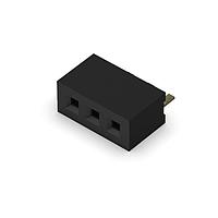 GCT (Global Connector Technology) BC075-03-A-L-A Sockets 3w, 1.0mm Pitch Socket, SIL, SMT, Horizontal, GF, Tape+Reel