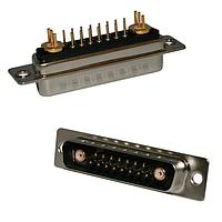 NorComp 683M13W3103L001 Mixed Contact D-Sub Connectors Coax Combo D Vert PCB 13W3/M/50O/VT