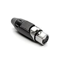 Amphenol Audio AX5F0M-AU Connectors 5P SOCKET F PLUG BLACK MARK SLEEVE