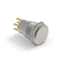 Alcoswitch - TE Connectivity 7-2213767-0 Pushbutton Switches AV19 DPL 0.4VA MOVE RING LED YELLOW 12V