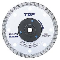 TOP Kogyo TDF-105 Flanged diamond wheel (105mm, 2mm)