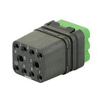 Eaton Souriau-Sunbank 8MQ2M9910BB Modular Connectors - Push Pull MQuick module, unsealed, without contact