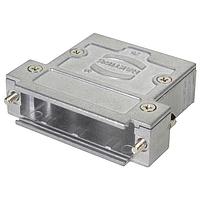HARTING 61030011117 D-Sub Backshells D-Sub 9pin Inducom Metal Hood version 3, 2 Top Entries, hex screw M3, w/ internal grounding block