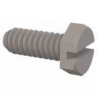 Essentra Components 011024X050 Hex Slotted Hex Slotted Screw, #10-24 Thread, 1/2 Lg