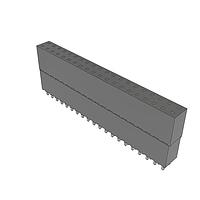 Samtec ESQ-120-33-T-D Sockets Elevated Socket Strip, 0.100" Pitch
