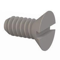 Essentra Components 020632A031 Slotted Countersunk 82 Slotted CSK Screw, #6-32 Thread, 5/16 Lg