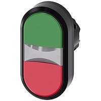 SIEMENS A6X30135869 Flat Button TWIN PUSHBUTTON. GREEN. RED