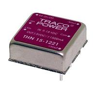 TRACO Power THN 15-4812 Isolated Product Type: DC/DC; Package Style: 1"x1"; Output Power (W): 15; Input Voltage: 36-75 VDC; Output 1 (Vdc): 12; Output 2 (Vdc): N/A; Output 3 (Vdc): N/A