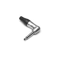 Amphenol SINE Systems TM2RJ-AU Circular MIL Spec Connector 1/4" Mono Right Angled Phone Plug, PRO Range, Thermoplastic Backshell, Gold Plated Contacts, Satin Finish