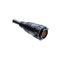 Amphenol LTW ED-31AFMM-LL7A04 Sensor Cables / Actuator Cables Ceres, Macro Size, Plastic, 5A, 31 pins, Female Connector, Male Contact, Straight, 2 Points Lock, Overmolded, Length 4000mm, IP67