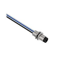 Banner Engineering BR-M8M4R8-2 Sensor Cables / Actuator Cables Receptacle 4-pin Male; 4x24 PVC 2 m Length; Rear Mount w/ M8 Locknut