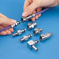 OMEGA FT-MC21-025 Chrome-Plated Brass Quick Couplings 1/8 in Flow (5/32 in, Ferruless Compression, 1/8 in, Quick Coupling Male, Coupling)